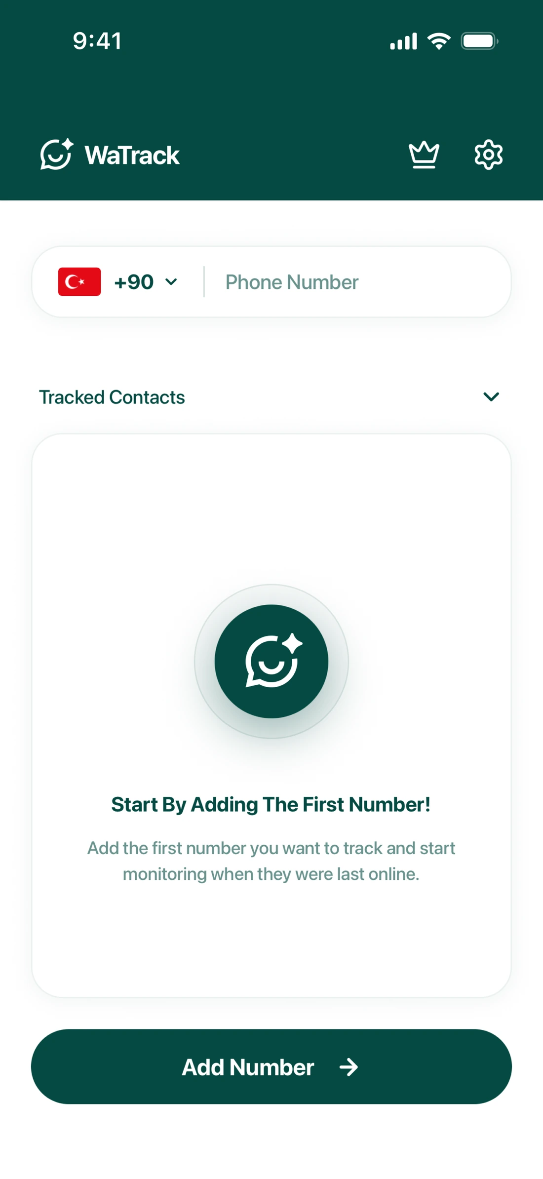 WaTrack notifications